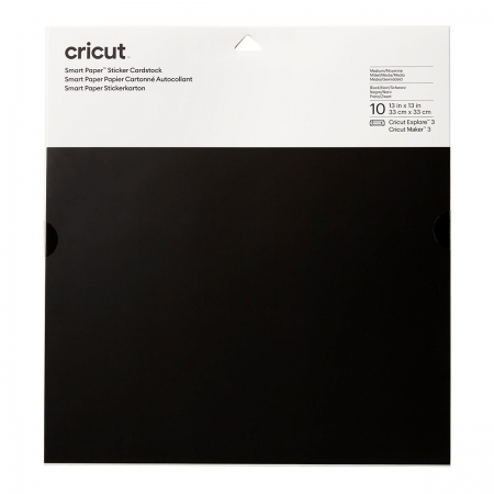 Cricut Smart Sticker Cardstock 33x33cm 10 sheets - Black